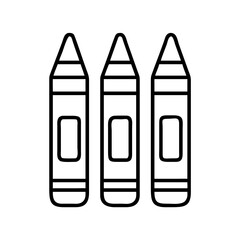 Three crayons drawing art crayon coloring pencil color drawing crayon art supply crayon set art