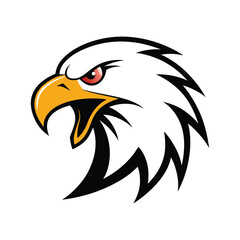 Obraz premium roaring eagle head