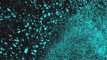 Darkened turquoise-colored aggregate surface texture.