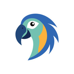 Naklejka premium parrot head