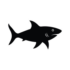 Obraz premium shark silhouette art