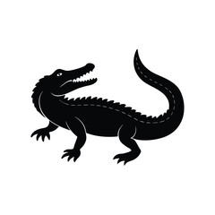 Fototapeta premium alligator silhouette