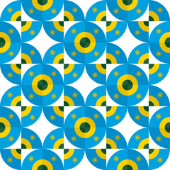 rwanda flag circle pattern. geometric background for decoration. vector illustration