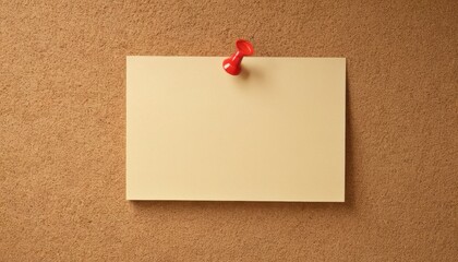 Blank Note Paper on Corkboard Perfect for Reminders, Ideas, and Message Taking