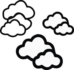 cloud-icons--simple-line-drawings--black-and-white.eps