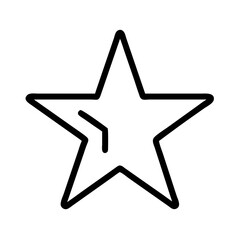Star outline vector graphic icon shape symbol design element illustration art graphic star rating vector