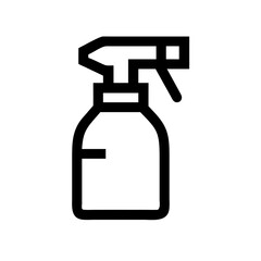 Spray Cleaner Bottle with Nozzle Icon Design