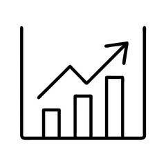 Growth chart graph diagram business finance financial arrow diagram report analysis stock market up trend