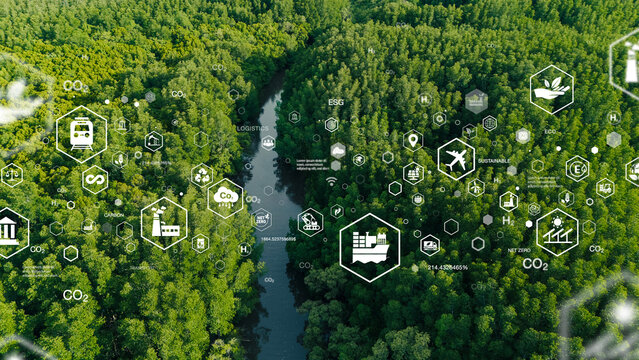 Green logistic transport. Shipping by sea, air, rail and worldwide shipping Net zero logistics, green energy, Renewable and clean energy. Environmentally friendly transport, sustainable development