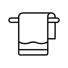Illustration of towel towel rack bathroom accessory bath textile clean hygiene domestic object cloth line
