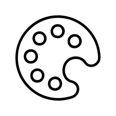 Illustration of a palette paint art design creativity artist color drawing painting graphic design vector