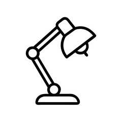 Study Desk Lamp with Adjustable Arm Icon Design