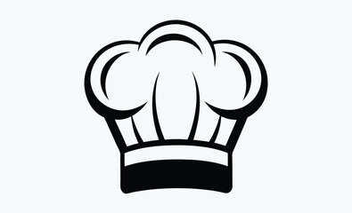  Chef hat silhouette, chefs hat line art silhouette vector illustration 