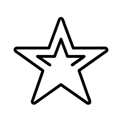 Star outline vector graphic with star shape icon and star symbol for graphic design and decoration use