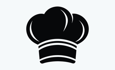  Chef hat silhouette, chefs hat line art silhouette vector illustration 