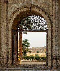 Showcase the exterior of Cairo's Alabaster Mosque, Saladin's citadel landmark, with stunning Egypt views. Perfect for designs highlighting Islamic landmarks.