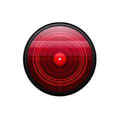 Red Circular Targeting System Interface