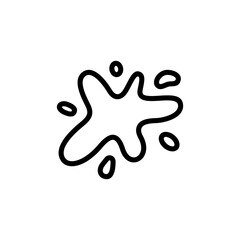 clothes stain icon silhouette vector design illustration template