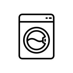 Laundry washing machine icon vector design
