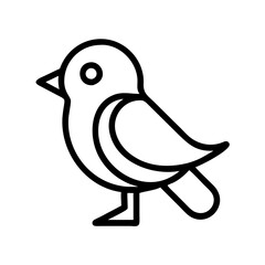 Illustration of bird vector graphic design cute bird drawing bird icon bird outline bird artwork bird