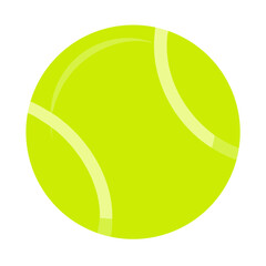 Tennis Ball with Seam Lines Icon Design
