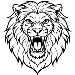 Lion Line Art