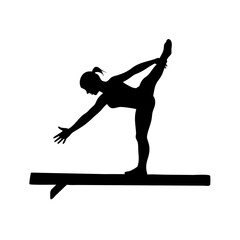silhouette of a woman doing yoga