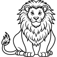 Lion Line Art