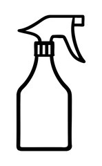 Ikona środka czystości butelka z rozpylaczem do sprzątania