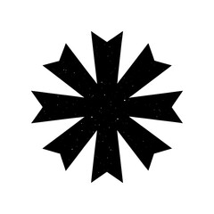 Asterisk Silhouette vector illustration