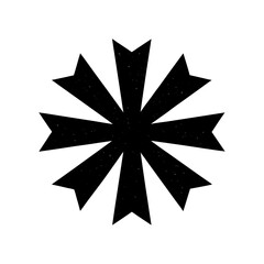 Asterisk Silhouette vector illustration