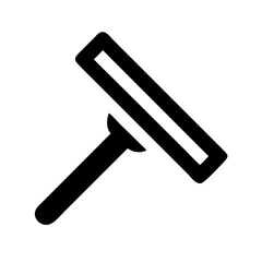 Window Squeegee Cleaning Tool Icon Design