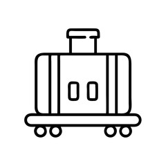 Illustration of luggage travel suitcase baggage vector graphic icon travel suitcase baggage trip journey