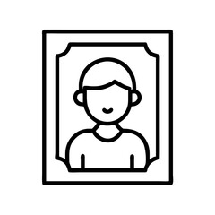 Portrait photo frame picture art design gallery display decoration memory family person avatar image