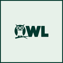 OWL Logo - Clean Owl Icon Design For Smart Brand