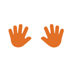 two hands vector