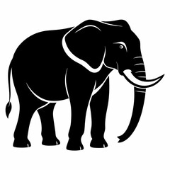 elephant silhouette vector