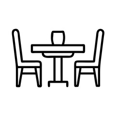 Illustration of table furniture dining room chair interior design home decor modern style seating
