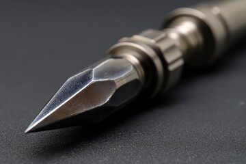 Precision Metal Point: Industrial Design Close-up, Facetted Tip