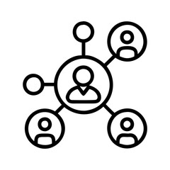 Network connection social media networking communication people community group connection diagram concept