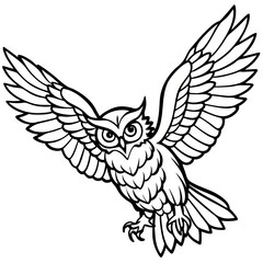 Obraz premium Owl Line Art