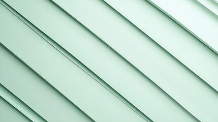 Obraz premium Diagonal Mint Green Stripes Texture.