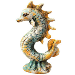 Fototapeta premium Ornate seahorse figurine, decorative
