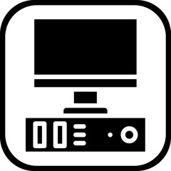 Desktop computer Icon Style