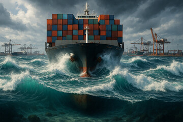 container cargo freight ship