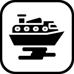 Ferry vector icon style