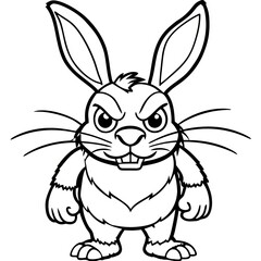Rabbit Line Art