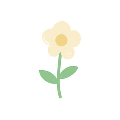 Cute Decorative Flower Vector Illustration 