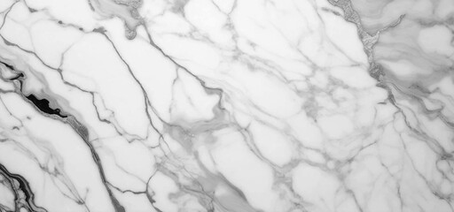 Fototapeta premium Luxurious white Carrara statuaries marble texture background. Calacatta glossy marble with gray streaks. Luxury White Gold Marble texture background vector. Luxurious floor marbling texture design.