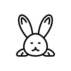 Fototapeta premium cute rabbit icon vector design illustration